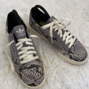 Adidas continental retro snake skin sneaker